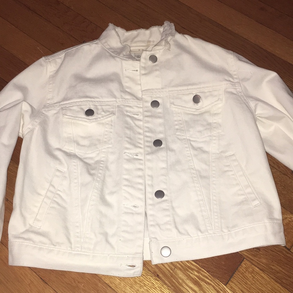 White denim jacket.